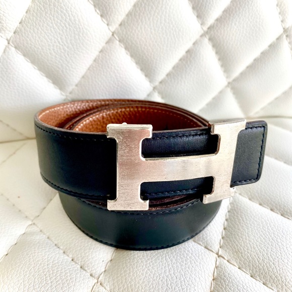 Constance belt buckle & Reversible leather strap - Picture 2 of 7